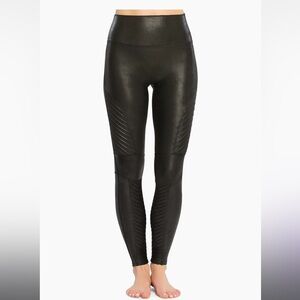 Spanx faux leather moto leggings